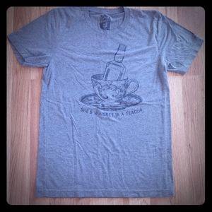 😇 Tupelo Honey T-Shirt Text Saying Tee Gray Grey